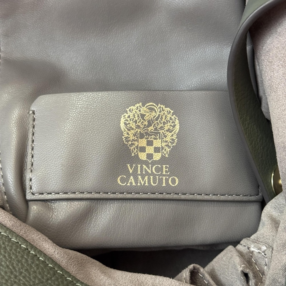Vince Camuto Valda Leather Tote Bag Fig Leaf Green Crossbody Shoulder Hobo Bag‎ - Picture 6 of 16